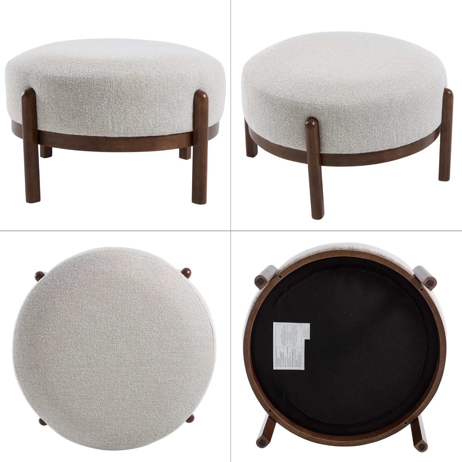 เก้าอี้ออตโตมันหุ้มผ้าเชอร์ปาพ - Outdoor Furniture Wood บทวิจารณ์และราคา